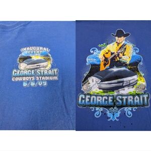 George Strait 2008 Dallas Cowboys Stadium Inaugural Event Concert Tee XL